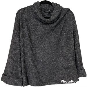 Gibsonlook charcoal cowl neck sweater NWT Medium